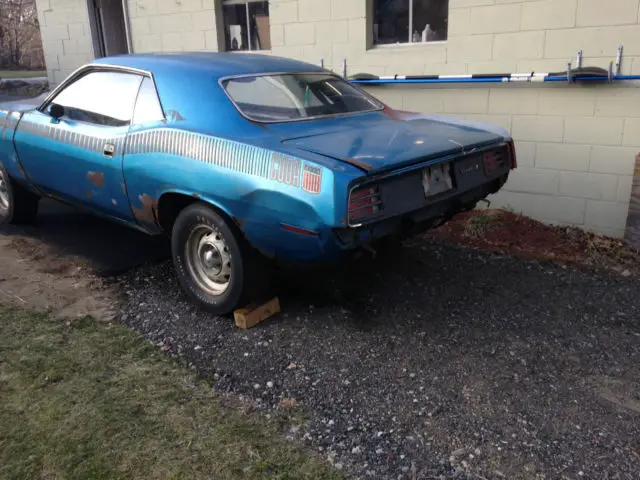 1970 aar cuda b5 blue 4spd **real deal** needs total resto