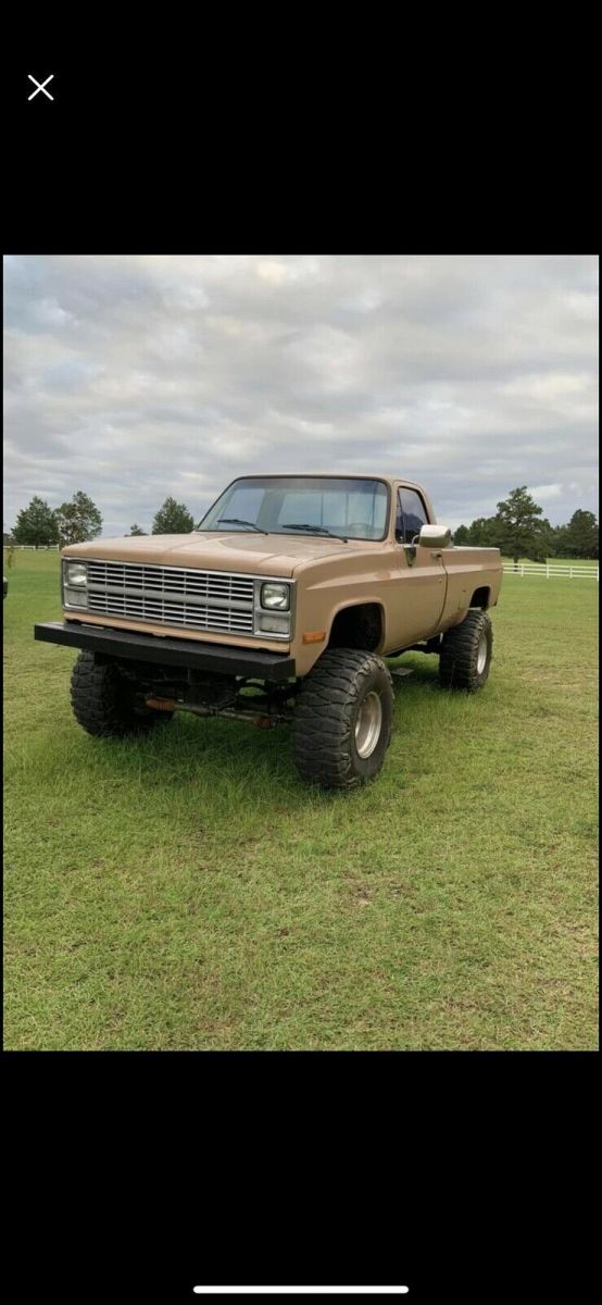 1984 chevrolet k20 pickup brown 4wd automatic