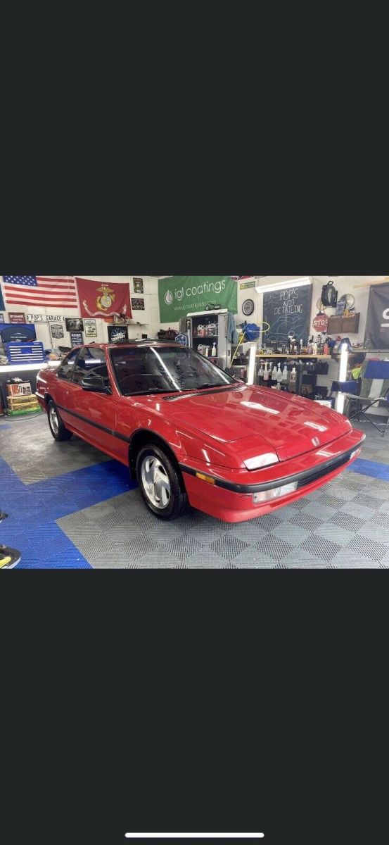 1990 honda prelude coupe red fwd automatic si alb