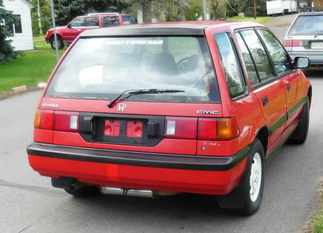 rt4wd honda civic wagon real time 4wd rio red original clean dealer serviced