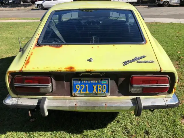 1972 datsun 240z in orig condition lime yellow