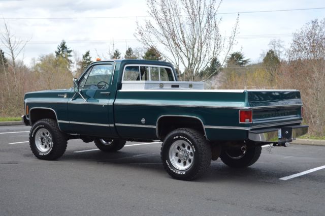 1 owner! 1978 chevy k20 scottsdale regular cab 4x4 only 106,689 original miles!