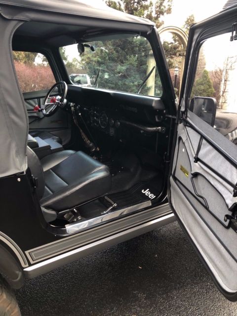 1981 jeep cj7 383 v8 stroker 4- s manual frame off restoration 369.... miles !