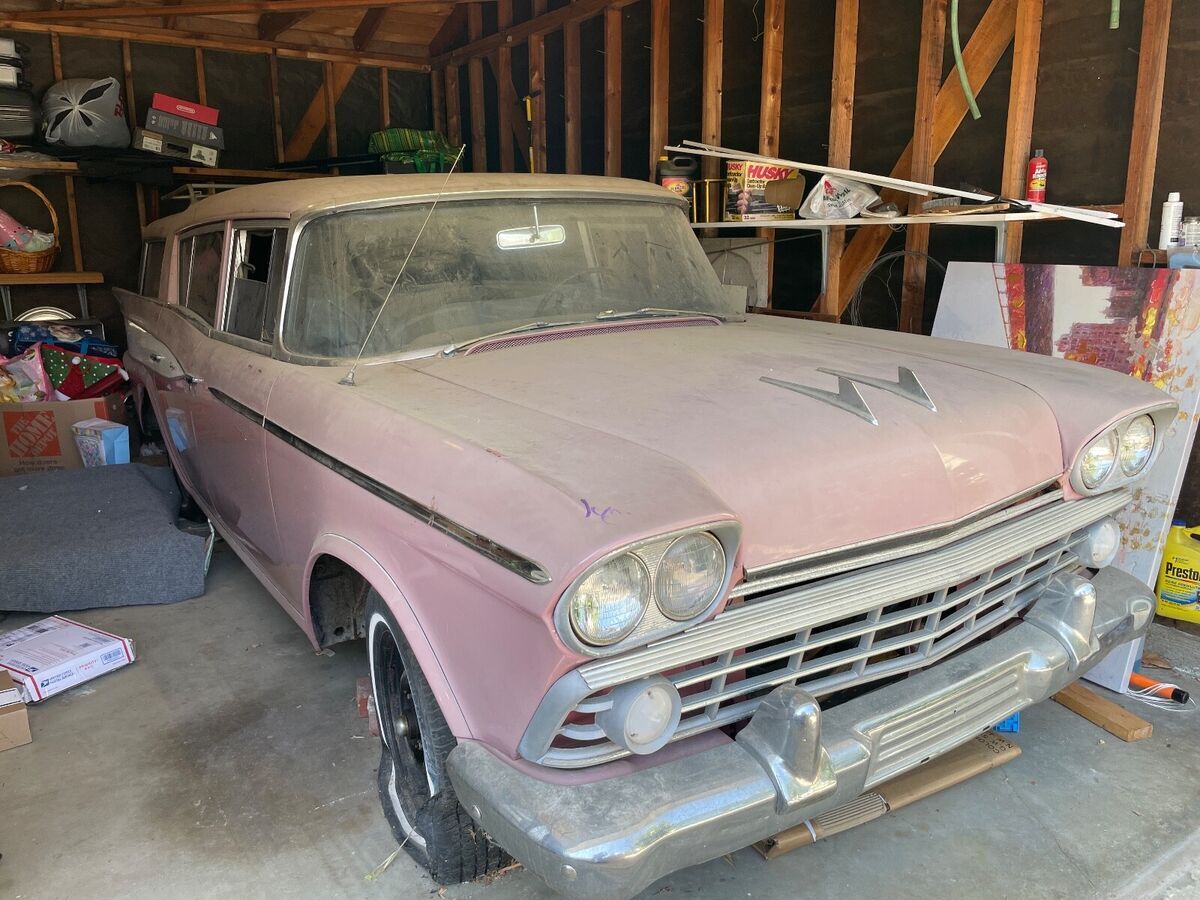 1959 amc rambler super station wagon automatic 6 cylinder no reserve!