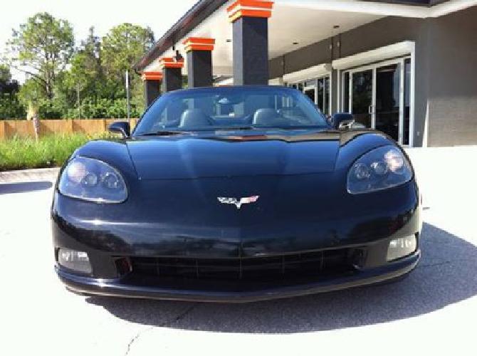 2008 - chevy corvette convertible - black - auto - 30k mi in fort myers, fl