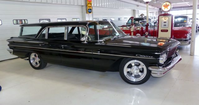 1960 pontiac catalina safari 0 black station wagon 389 automatic