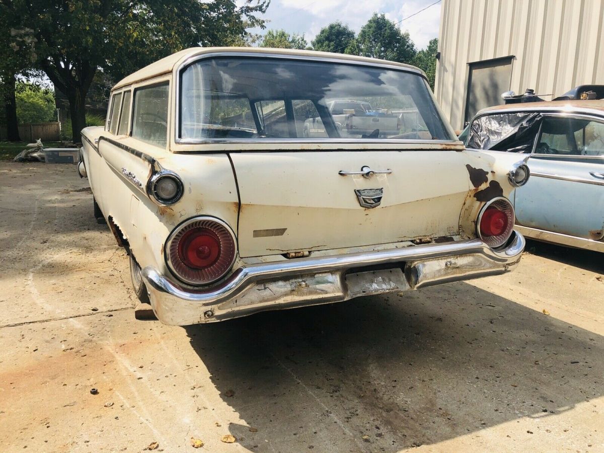 1959 ford 2dr ranch wagon hot rat rod country sedan galaxie fairlane wagon grey