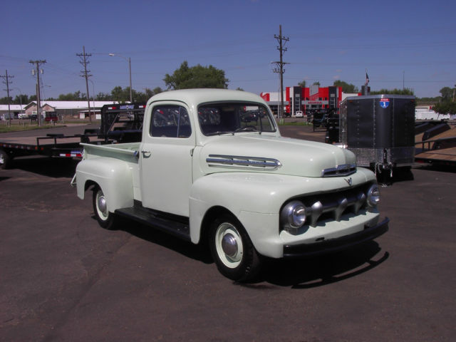 1951 51 ford f1 f100 pu pickup flathead 4 speed nice restored pickup