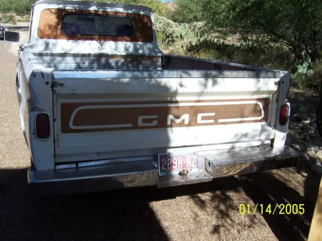 1965 gmc 1/2 ton pickup fleetside. chevrolet, rat rod, hot rod. no reserve !!!