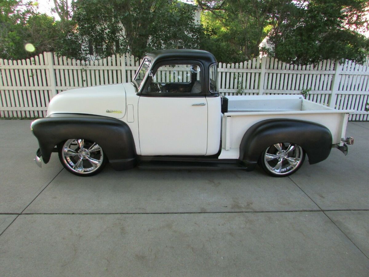 1951 chevrolet 3100 series 5-window rat rod shop truck - s10 chassis