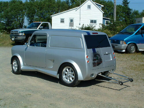 1964 morris mini van mid-engine rwd 350 v8 porsche 5-speed trans custom build nr