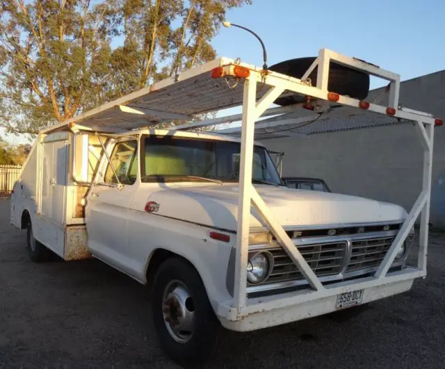 1974 ford 1 ton 2 race car over head carrier hauler 390 4v 4spd f350 truck dual