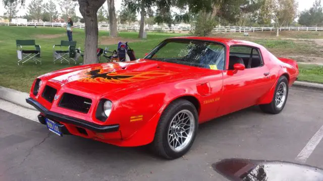 1974 pontiac firebird trans am 455 matching numbers phs docs -calif car restored