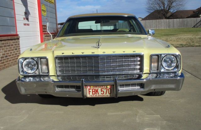 1977 plymouth gran fury brougham 2drht, low milles, rust-free, rare