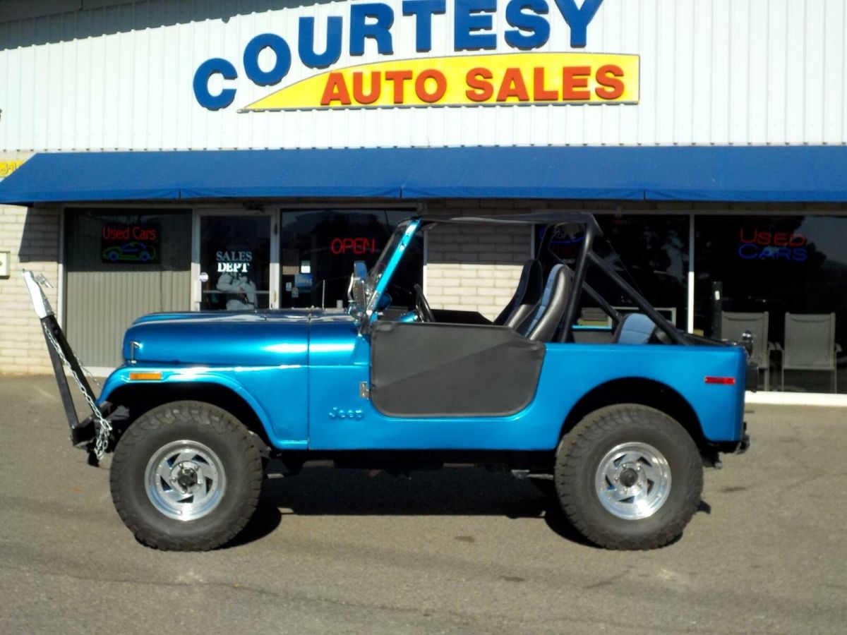 1980 jeep cj-7 2 door 4x4 102949 miles blue suv 350 small block chevy v8 4 speed