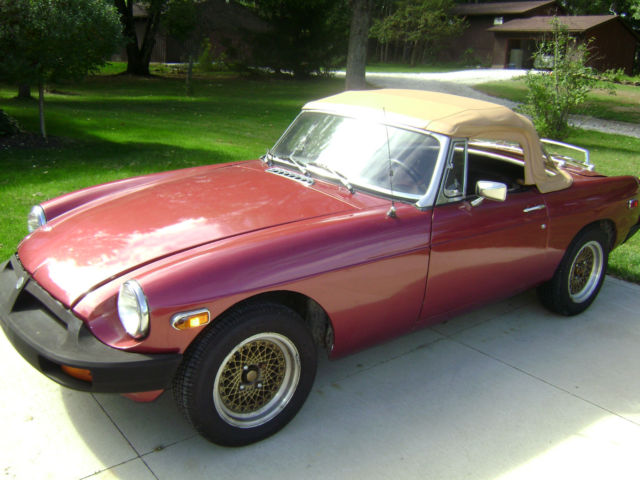 1977 mg mgb convertable 5000 mile engine