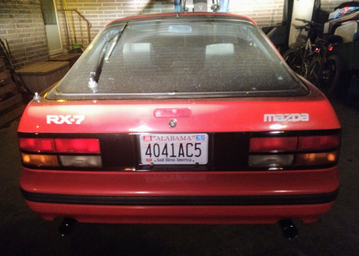 1986 mazda rx-7 coupe red gxl rwd manual