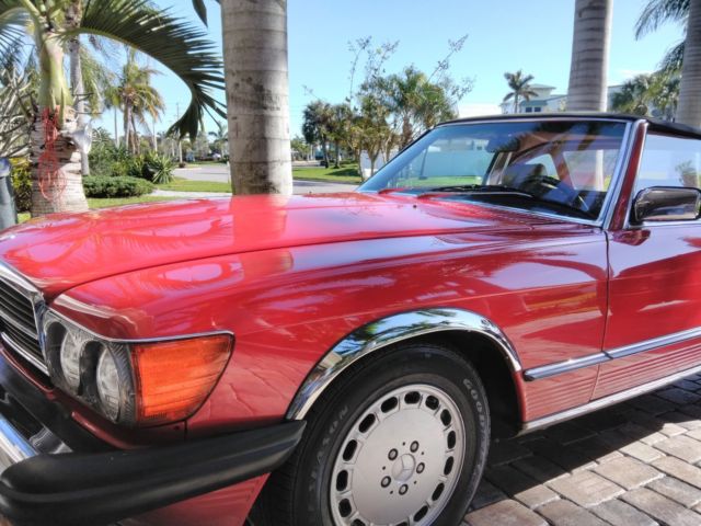 stunning v8 560 sl bright red tan interior starting at 99.00 no reserve