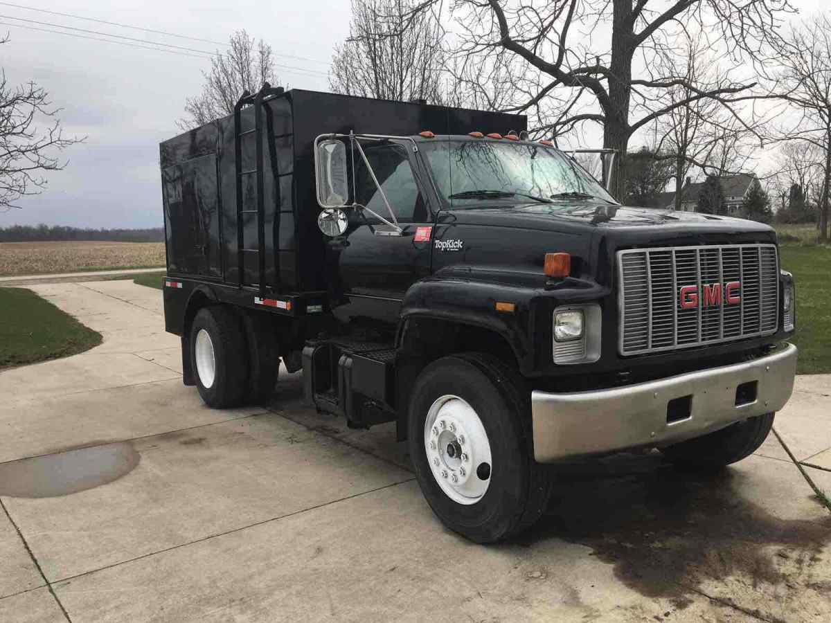 1992 gmc c7000 topkick black rwd manual c7h042
