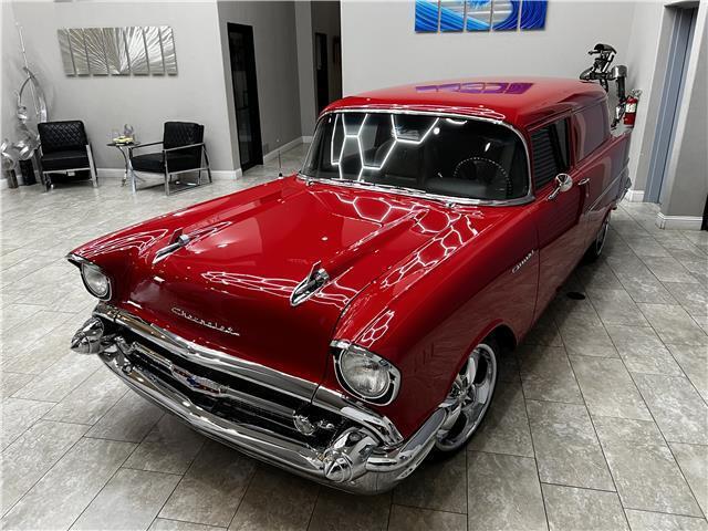 1957 chevy sedan delivery with 2421 miles
