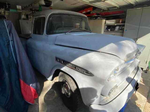 1959 chevrolet apache pickup grey rwd manual