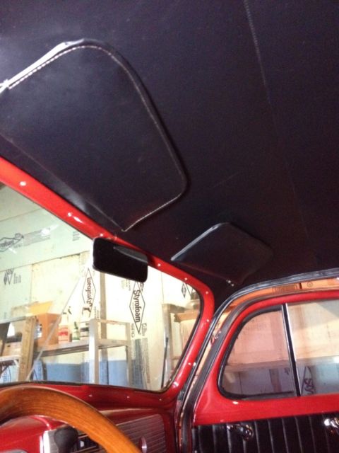 red 1937 chevy bus coupe w/video