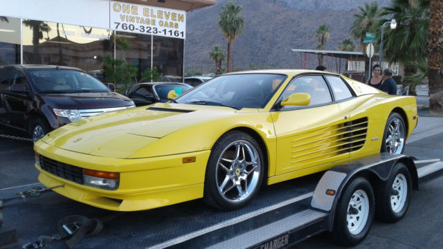 low miles, excellent condition,yellow testarossa