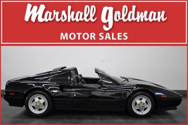 1989 ferrari 328gts black/black all services + belt service 1/15 24600 miles