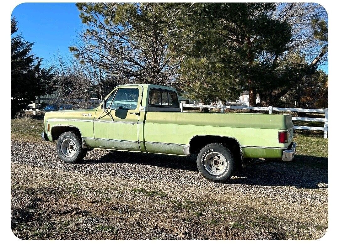 1976 chevrolet c-10 green rwd manual cheyenne