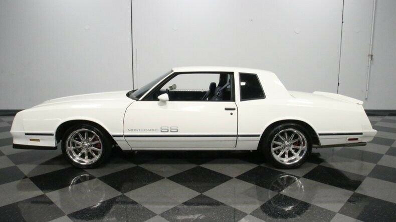 classic vintage chrome chevy monte ss ls v8 auto transmission white