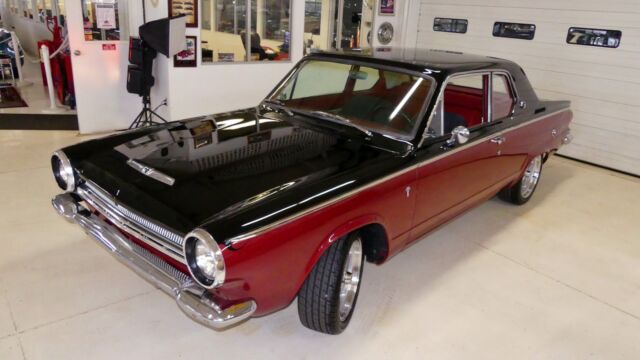1964 dodge dart 12504 miles black/maroon 2 dr 318 automatic