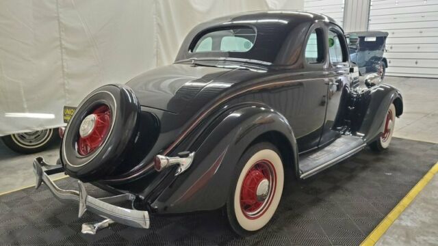 1935 ford deluxe 5-window coupe w rumble seat flat head v8!