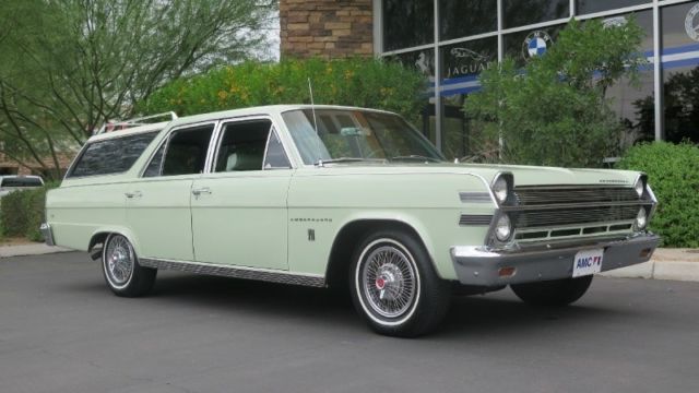 1966 amc 990 ambassador wagon 70000 miles green wagon 327 a