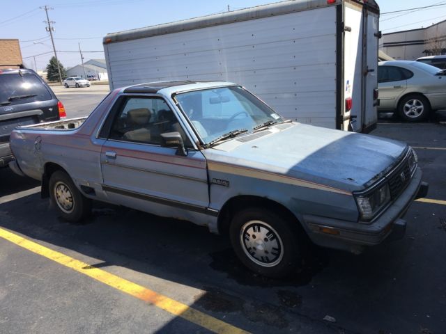 1984 subaru brat turbo automatic 4x4 xt wheels jump seats rusty