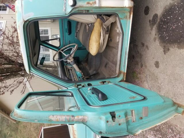 vintage 1968 ford pickup truck two tone peacock blue runs & drives