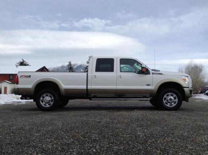 2014 ford f-350 super duty lariat 4x4 lariat 4dr crew cab 6.8 ft. sb srw pickup for sale in bozeman, montana
