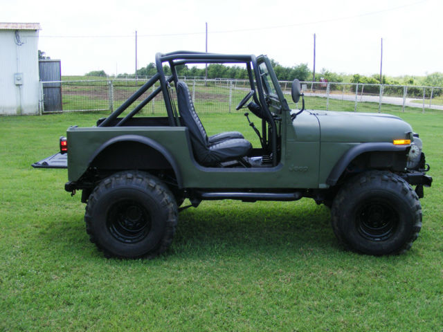 1981 jeep cj7 4.2l, winch, arb air lockers, 35s, lift, manual, od green