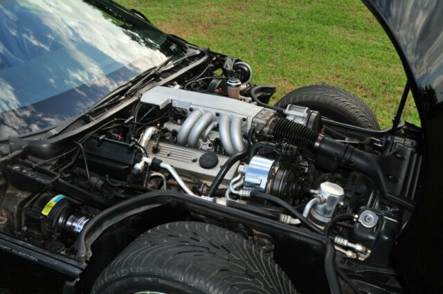 1987 corvette black on black coupe