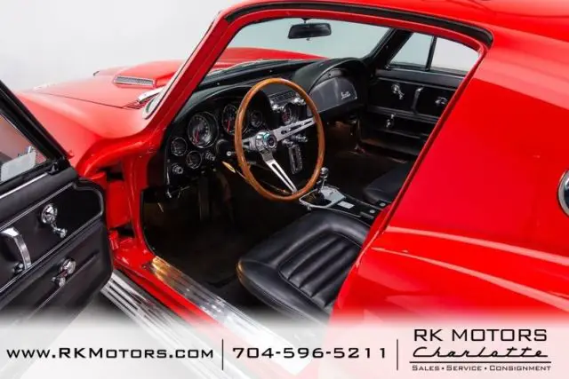 1966 chevrolet corvette rally red coupe 427 v8 4 speed manual