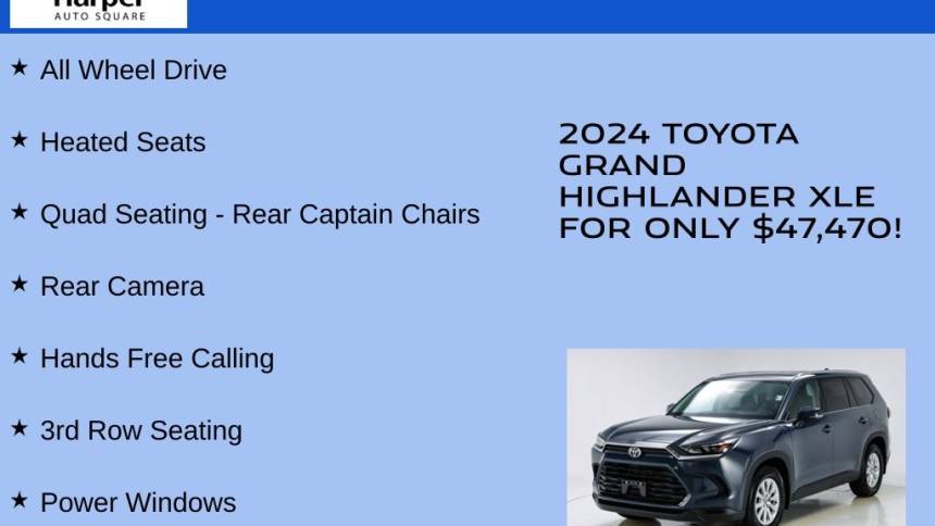 2024 toyota grand highlander xle
