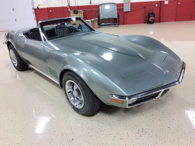 1971 corvette convert,#"s match,2 owner,a/c,2 tops,auto,p/s,p.b,leather,low mile