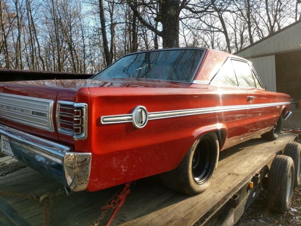 1966 plymouth belvedere orange rwd automatic 2