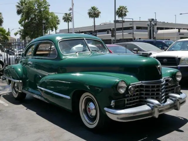 1942 cadillac series 61 11923 miles green coupe v8 348 automatic