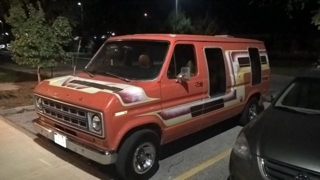 1978 ford econoline e150 sport van, conversion van, ford e150 'tangerine dream'