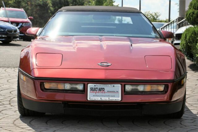 1986 corvette convertible 4 speed manual trans original 10,069 miles dark red