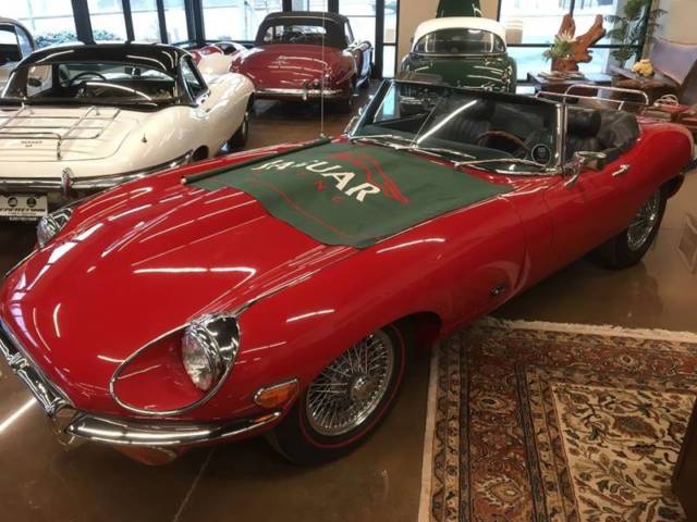 1971 jaguar e-type 0 red convertible i6 4.2l manual