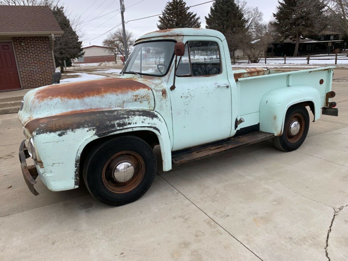 1953 ford f-250 pickup original paint patina runs drives good clear title sharp