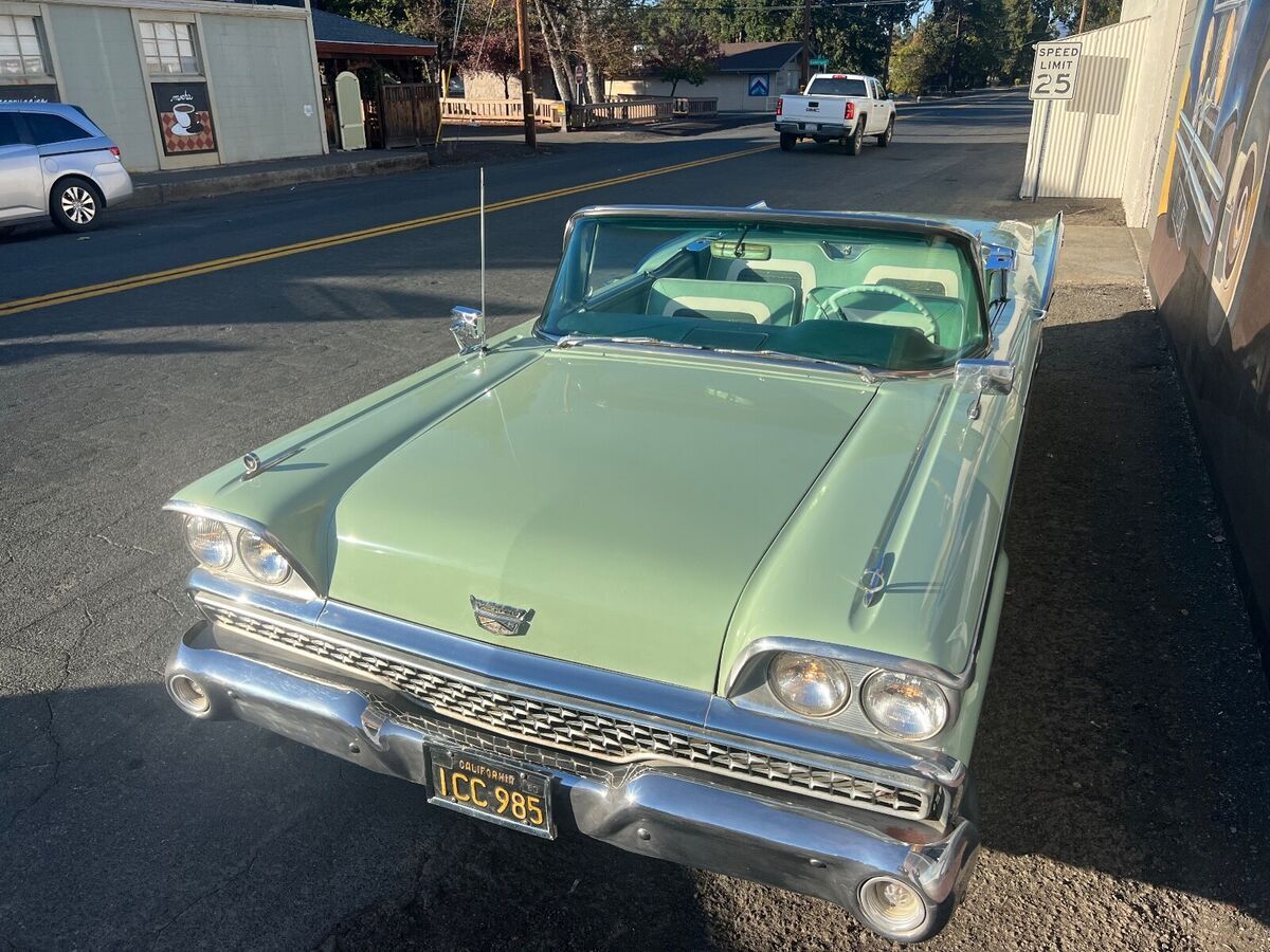 1959 ford skyliner retractable rare investment quality california black plate