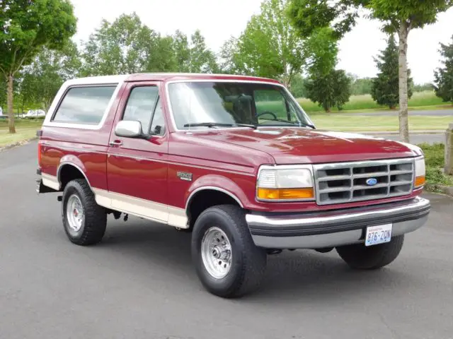 1992 eddie bauer ford bronco full size 351 v8 5.8l automatic all power options