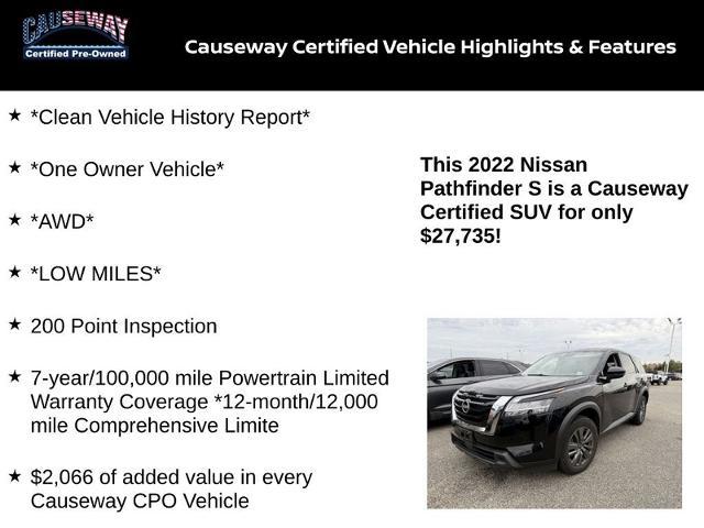 2022 nissan pathfinder s